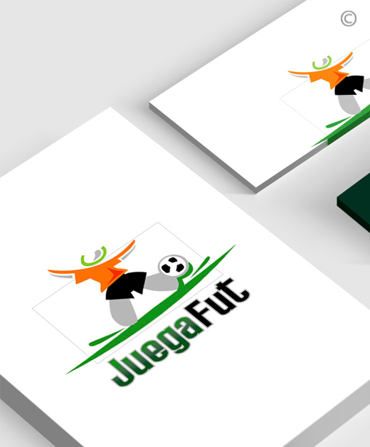 JUEGA-FUT diseño de logotipo emprendedores